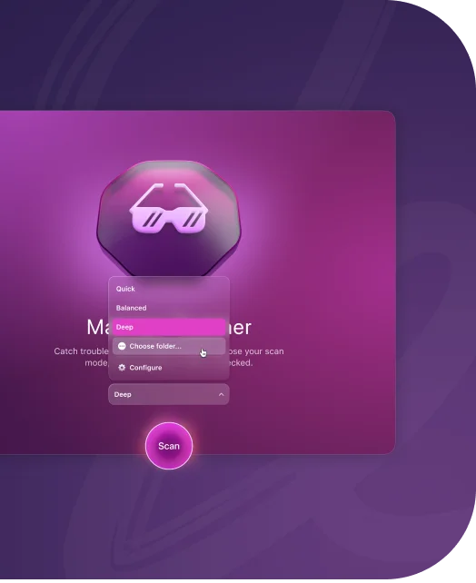 Malware Scanner module of the&nbsp;Moonlock&nbsp;app