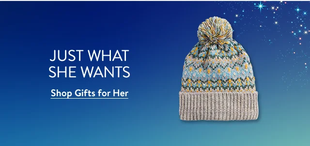 A knit beanie.