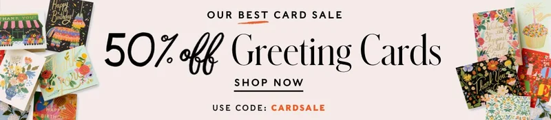 50% Off Greeting Cards