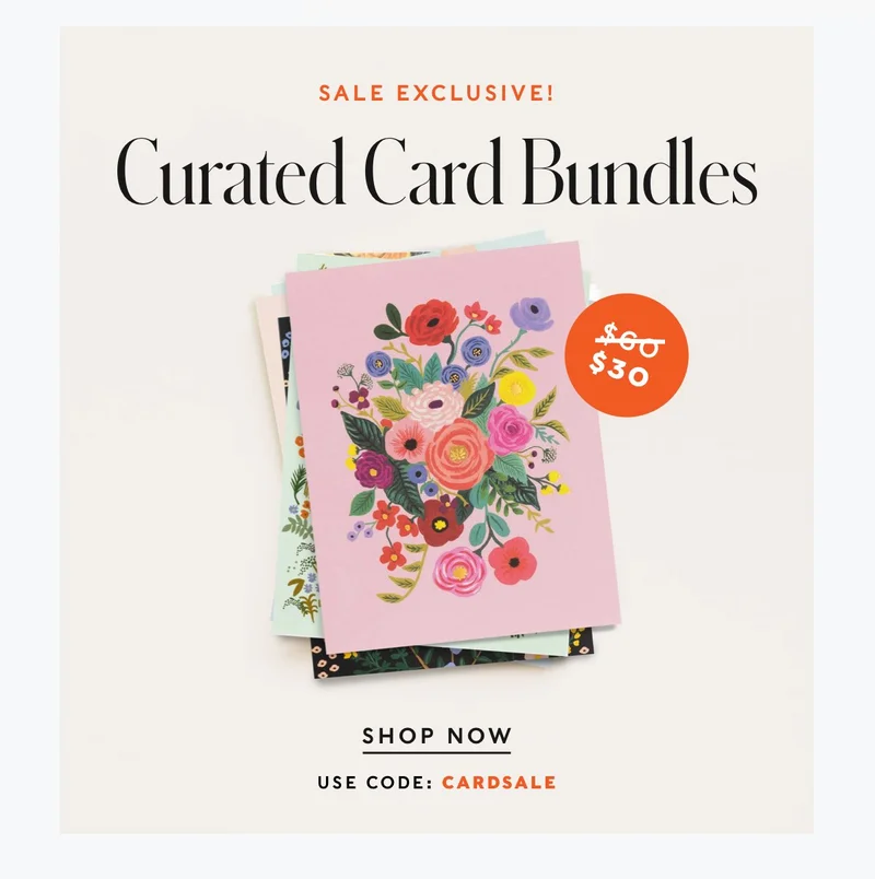 50% Off Card Bundles
