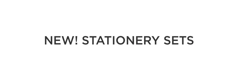New! Stationery Sets