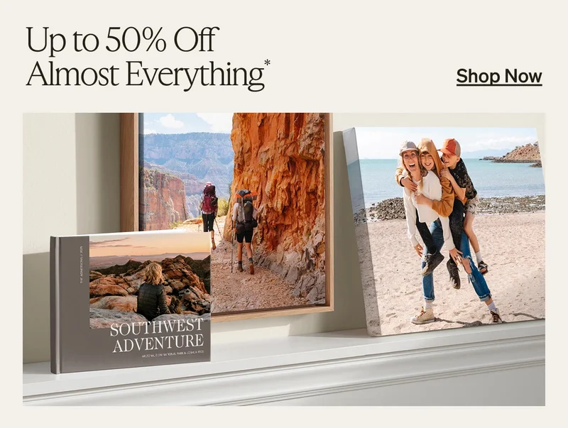 Take up to 50% off almost everything!