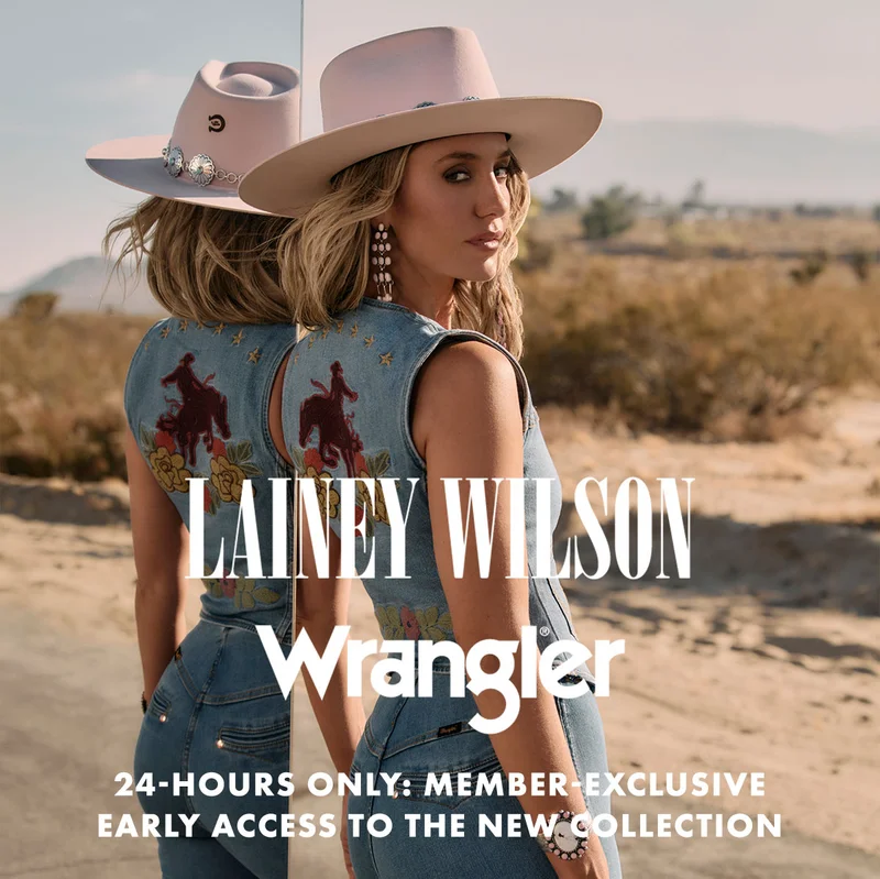 Lainey Wilson Wrangler 24-HOURS ONLY: Member-exclusive early access to the New Collection