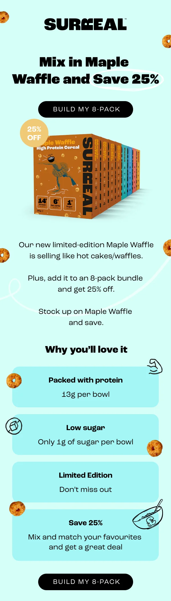 Mix in Maple Waffle and Save 25%