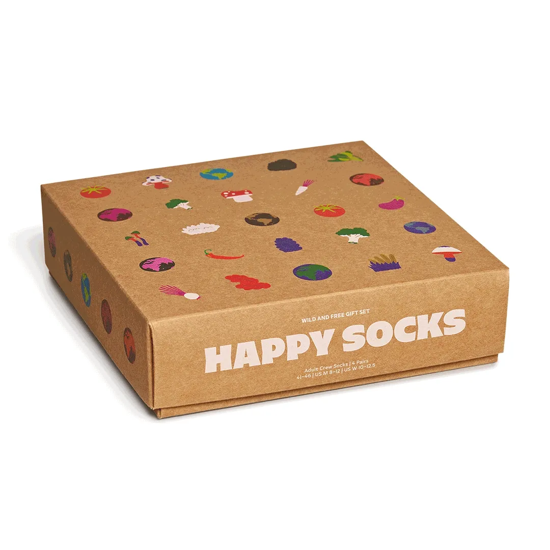 4-Pack Wild And Free Socks Gift Set