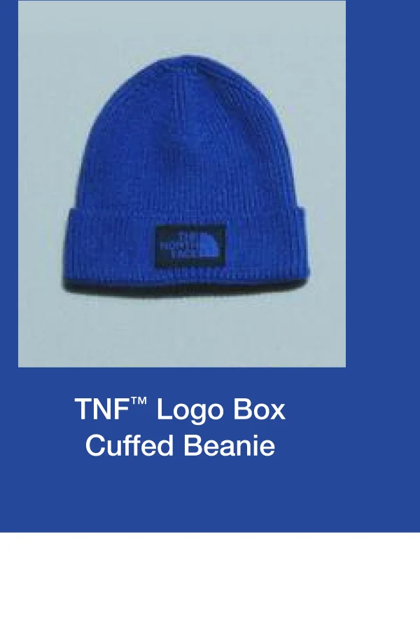 TNF Logo Box Cuffed Beanie