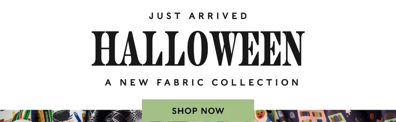 just arrived Halloween a new fabric collection shop now