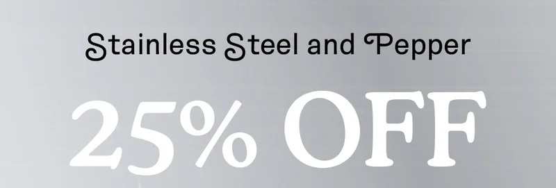 Stainless Steel and Pepper