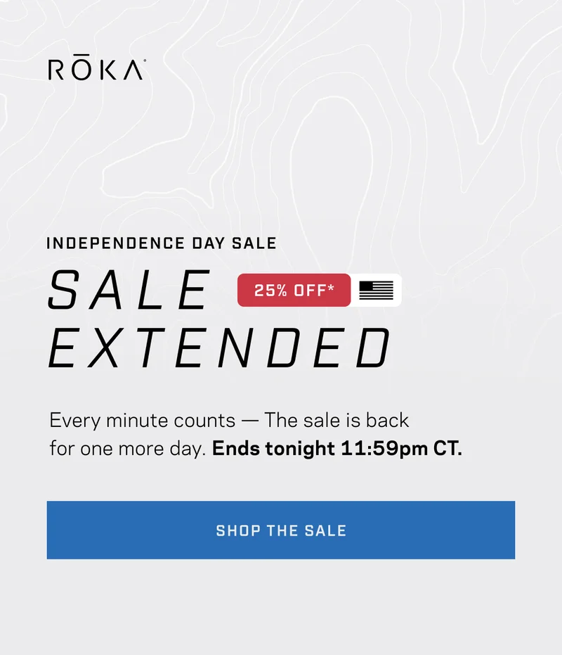 Sale Ends Tonight