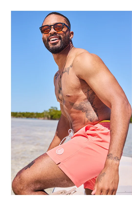 Lined Classic Swim Trunk: The Peach Perfects 5.5"