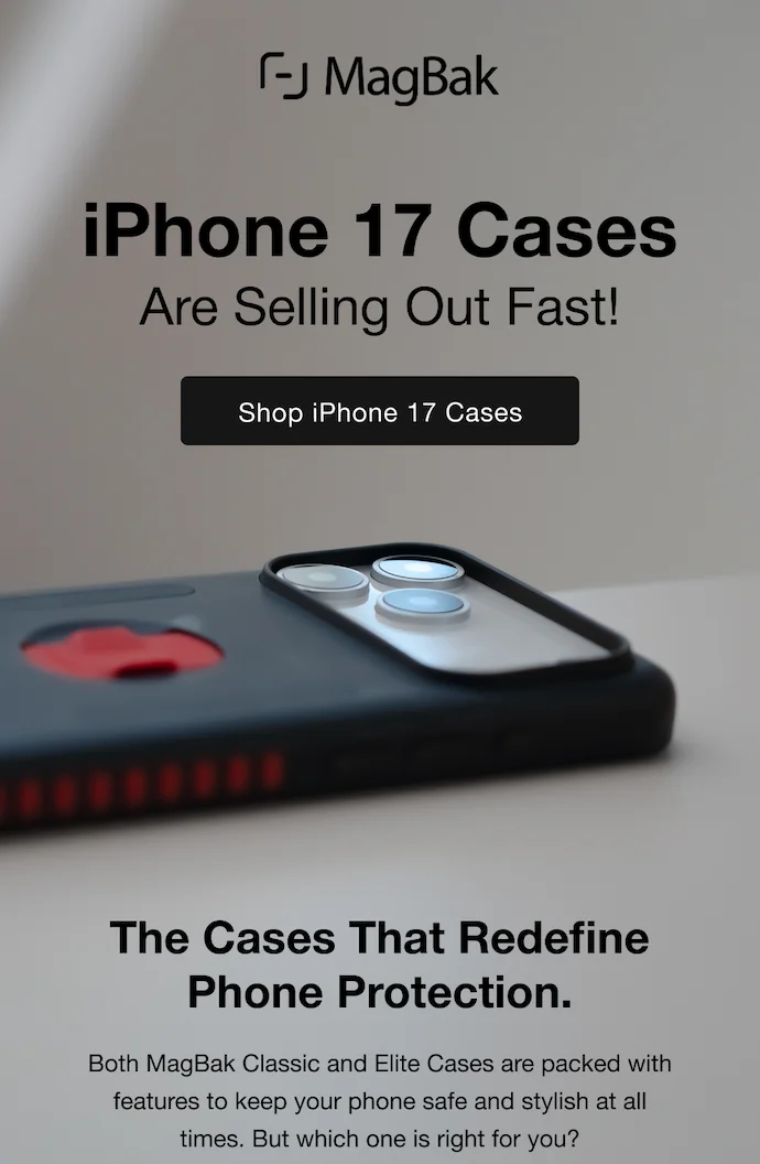 iPhone 17 Cases Are Selling Out Fast! The Cases That Redefine Phone Protection. Both of our Classic and Elite Cases are packed with features to keep your phone safe and stylish at all times. But which one is right for you?