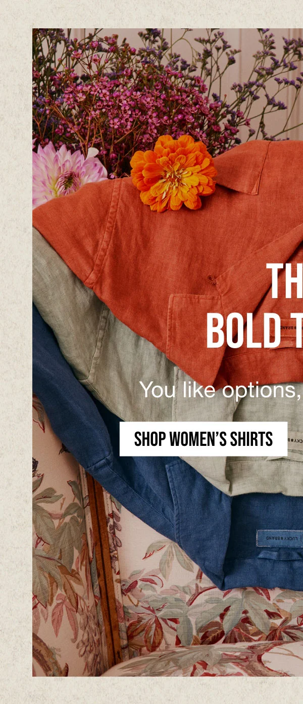 THE BOLD TYPES | You like options, we got colors | Shop Womens SHIRTS