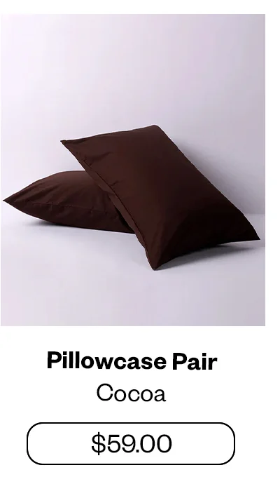 Pillowcase Pair - Cocoa