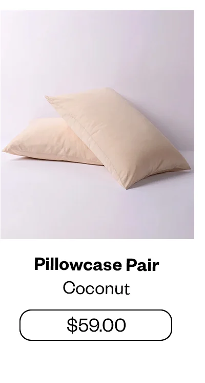 Pillowcase Pair - Coconut