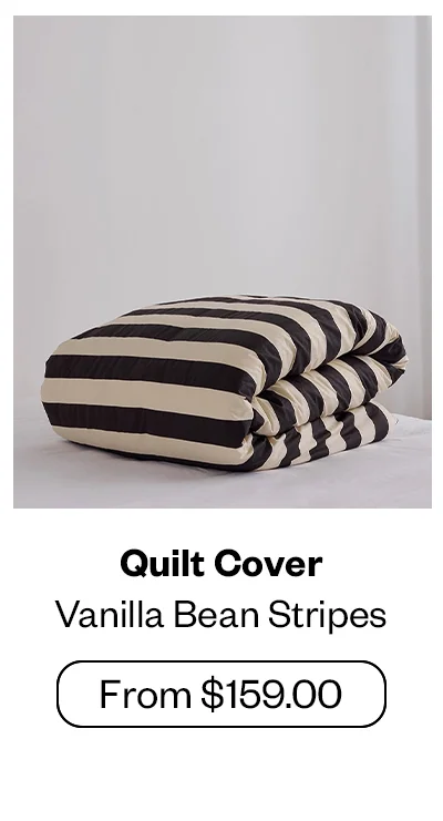 Quilt Cover - Vanilla Bean Stripes