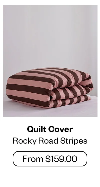 Quilt Cover - Rocky Road Stripes