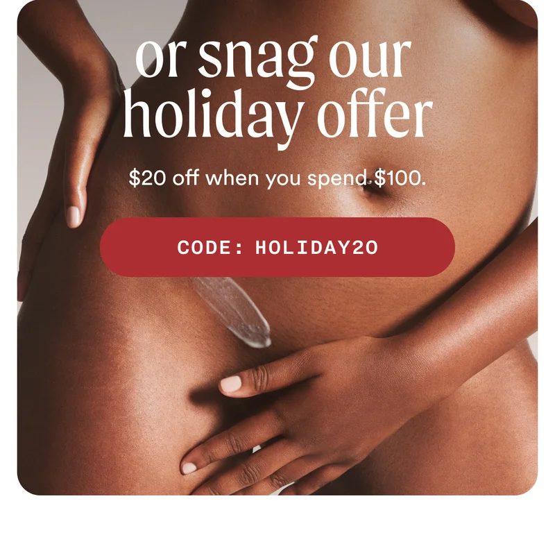 H3: OR Snag Our Holiday Offer S3: $20 off when you spend $100. CTA3: CODE: discount code