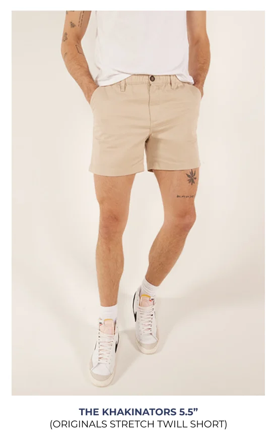 Originals Stretch Twill Short: The Khakinators 5.5"