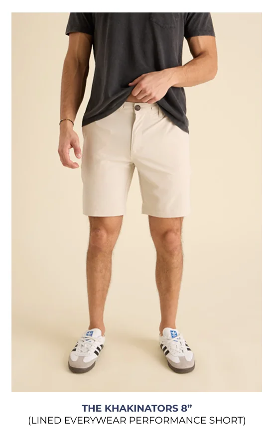 Lined Everywear Performance Short: The Khakinators 8"