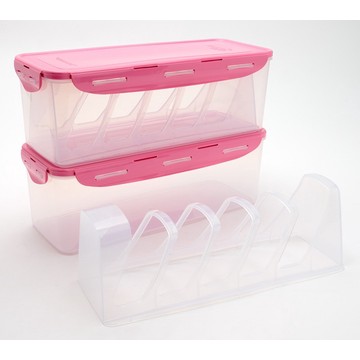 LocknLock Set of 2 Rectangle Bread Keeper Containers