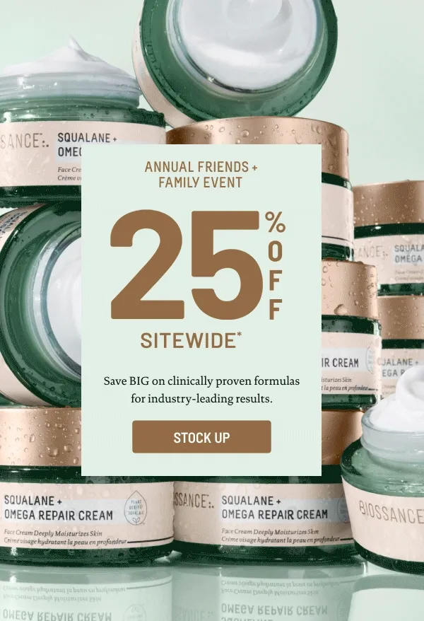 Ends Soon 25% Off Sitewide