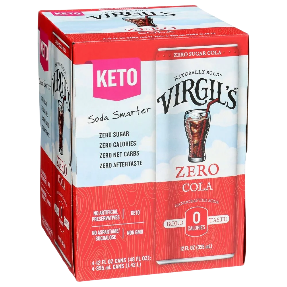Image of Virgil's Zero Sugar Cola Soda (4 Pack)