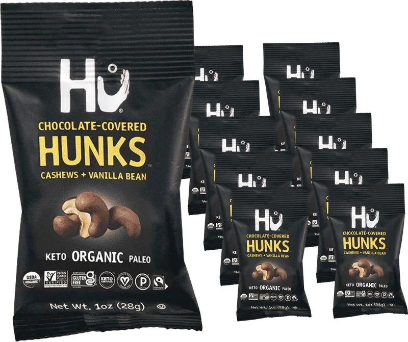 Image of Hu Kitchen Dark Chocolate Covered Cashew & Vanilla Bean (10 Pack)