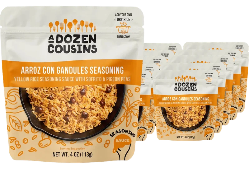 Image of A Dozen Cousins Arroz Con Gandules Rice Seasoning (10 Pack)