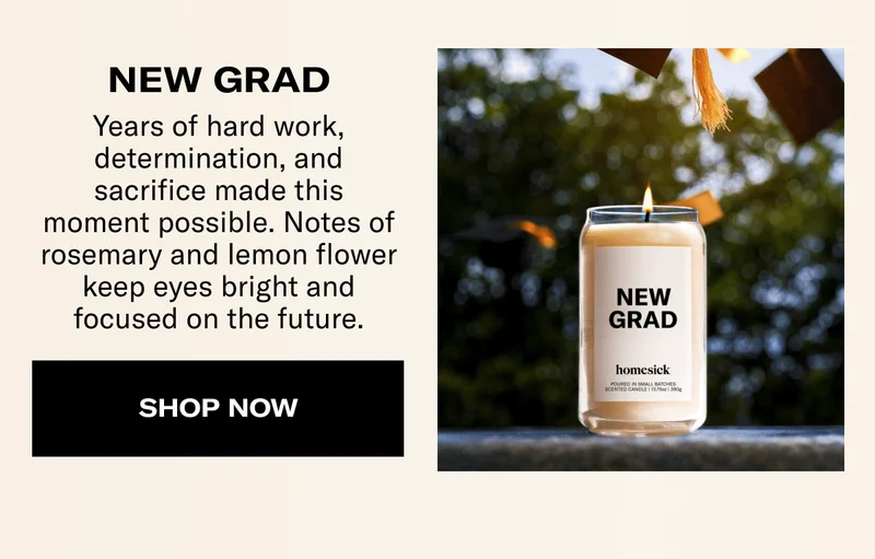 NEW GRAD | Years of hard work, determination, and sacrifice made this moment possible. Notes of rosemary and lemon flower keep eyes bright and focused on the future. | SHOP NOW