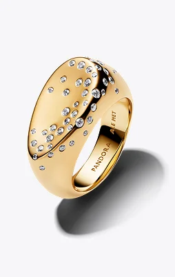 Stone-Set Oval Domed Signet Ring