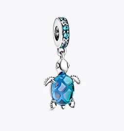 Murano Glass Sea Turtle Dangle Charm