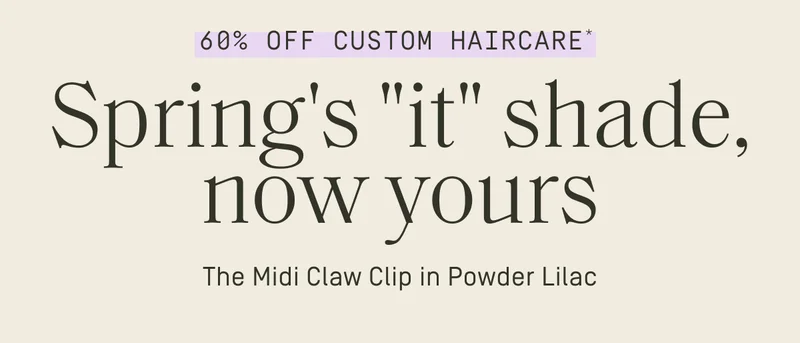 60% off custom haircare - Spring's