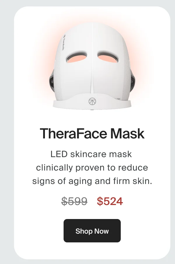 TheraFace Mask | LED skincare mask  clinically proven to reduce signs of aging and firm skin. | Shop Now