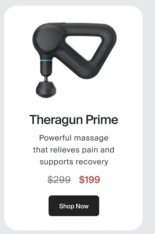 Theragun Prime | Powerful massage that relieves pain and supports recovery | Shop Now