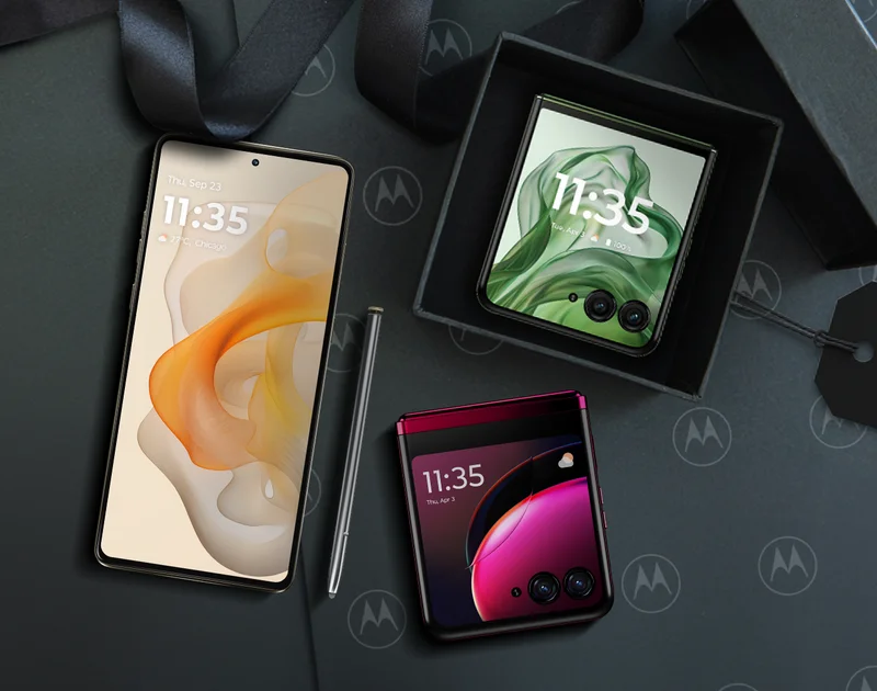 moto g stylus 5G - 2024, motorola razr+ 2024 and motorola razr+ 2023