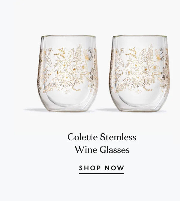 Shop Colette Stemless Wine Glasses