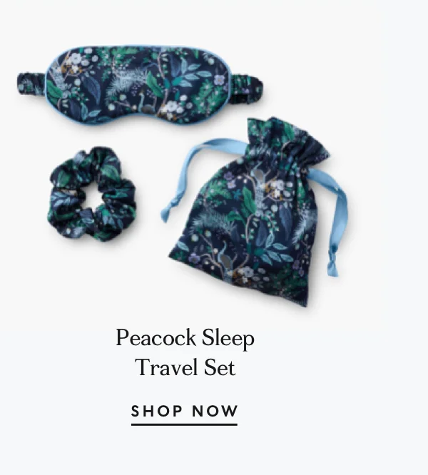 Shop Peacock Sleep Travel Set
