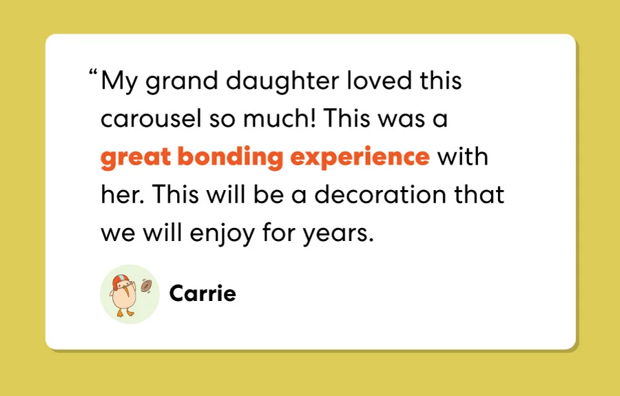 This will be a decoration that we will enjoy for years