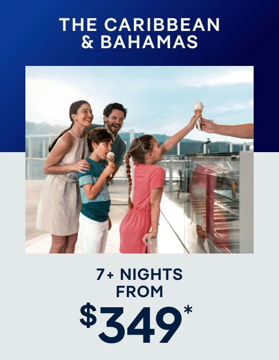Caribbean & Bahamas – 7+ Nights – Click to View Cruises & Book Now