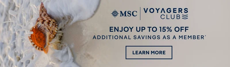 MSC&nbsp;Voyagers Club – Enjoy Up&nbsp;to 15%&nbsp;Off – Learn More