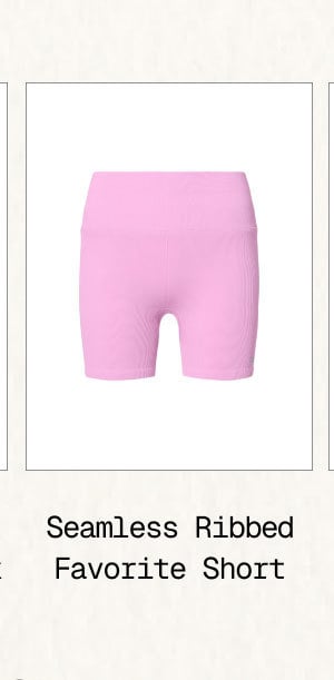 Seamless Ribbed Favorite Short
