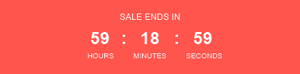 Sales ends countdown timer