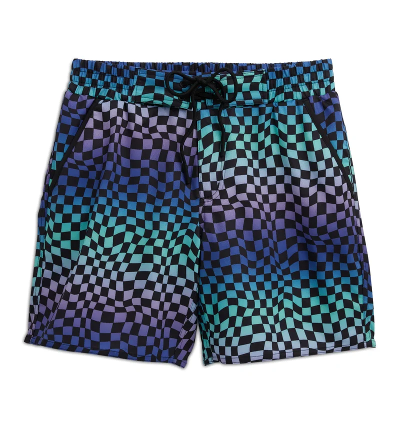 Image of Swim 7" Heritage Board Shorts Heavy Weight - Checker Chaos