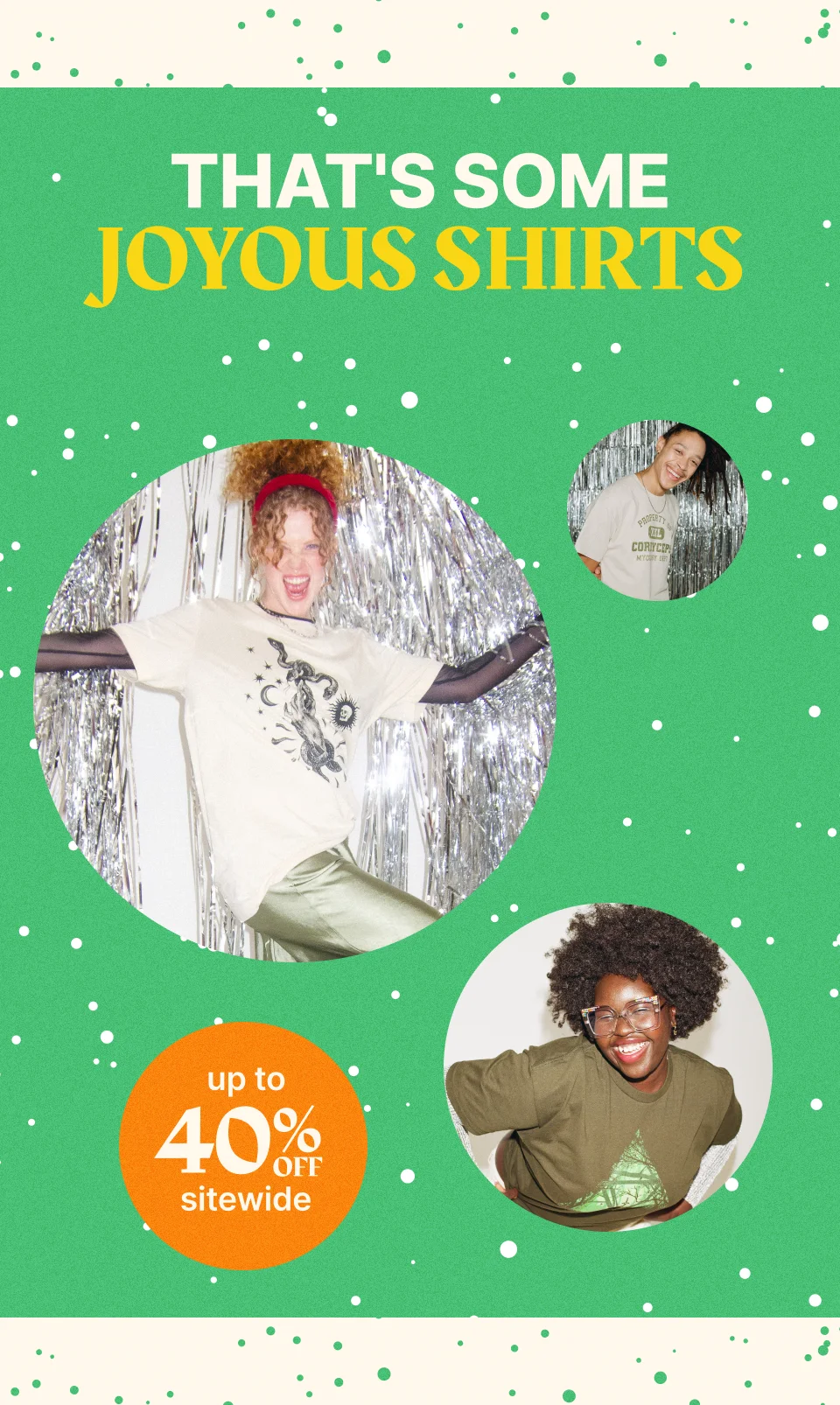 Up to 40% Off Sitewide