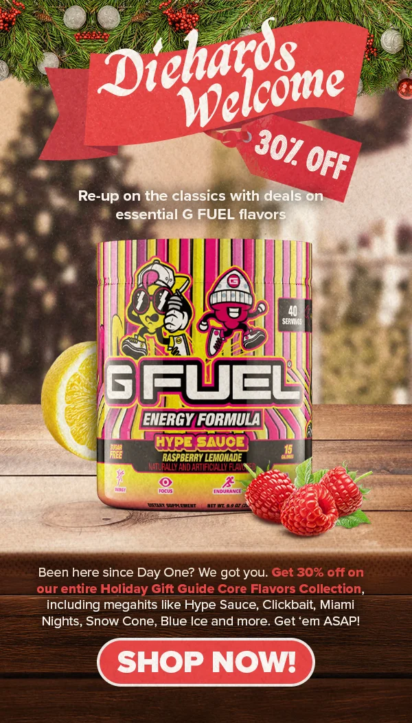 Diehards Welcome: 30% Off