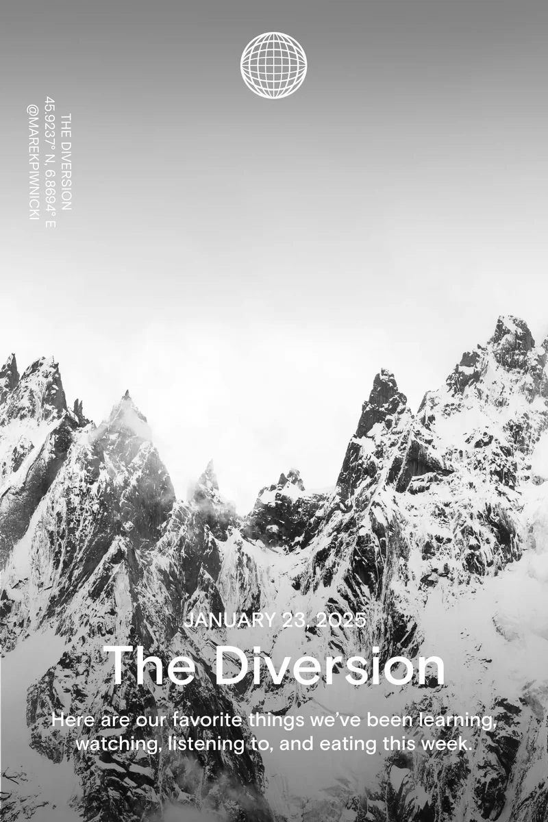 Western Rise: January 23, 2025 - The Diversion - Here are our favorite things we’ve been learning, watching, listening to, and eating this week.Western Rise: July 11, 2024 - The Diversion - Here are our favorite things we’ve been learning, watching, listening to, and eating this week
