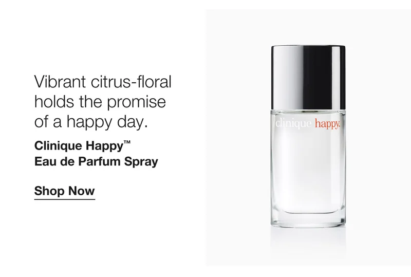 Vibrant citrus-floral holds the promise of a happy day. Clinique Happy™ Eau de Parfum Spray | Shop Now