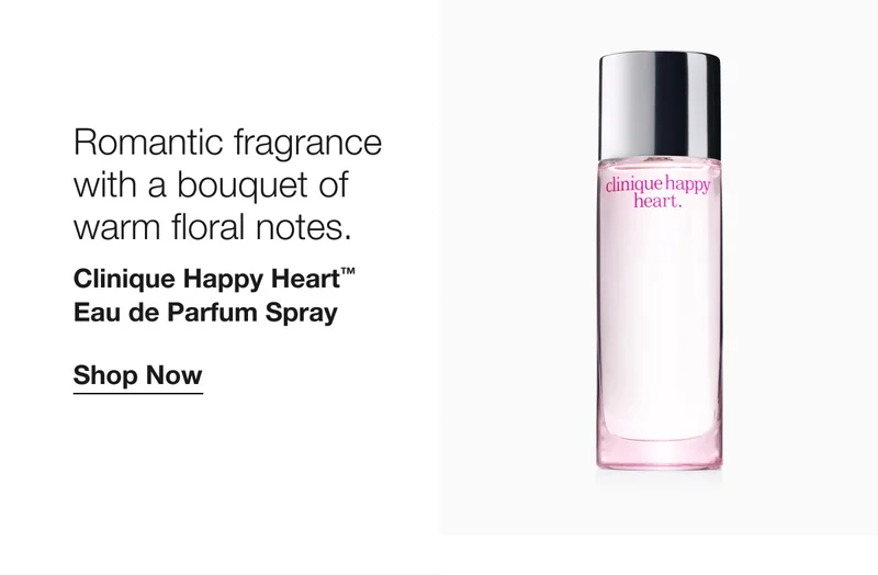Romantic fragrance with a bouquet of warm floral notes. Clinique Happy Heart™ Eau de Parfum Spray | Shop Now