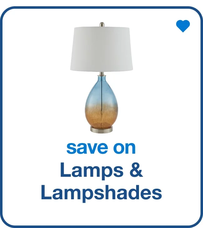 Save on Lamps & Lampshades
