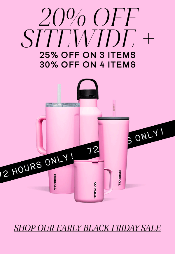20% Off Sitewide + 72 Hours Only!